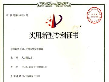 反吹布袋除尘装置